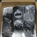 MERACH Under Desk Elliptical Machine, Leg Exerciser While Sitting for Seniors with 12-Speeds & Remote Control, Quiet Portable Electric Seated Pedal Exerciser Machine for Home Office (Black)