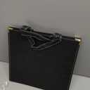 MEPIG Foldable Acrylic Full Length Mirror with Handle, Black, Four-Fold