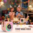 Mini Karaoke Machine for Kids with 2 Wireless Mics,TOP Singing Toys Birthday Gifts Ideas for Girls Ages 3,4,5,6,7,8,9,10,11,12+ Years Old,Great Gift Ages Girls,Boys Trend Party