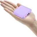 The Smallest 10000mAh Small Power Bank, Fast charge Mini Portable Charger, USB C Input/Output with Smart LED Display, with External Battery Bank for iPhone, iPad,Samsung, Android Phones, Tablet (Lilac)