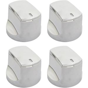 brati Chrome Control Knob Replacement for Char-Broil Performance Series Gas Grill (2017 and Newer),Performance Series 4 Burner Grill Replacement Knobs,4 Pcs
