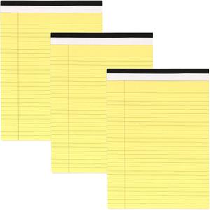 Canary Yellow Micro Perforated Edge Legal Ruled Universal 50 Sheets Letter Size Writing Pad
Pack Of 5