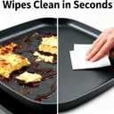 Nonstick Square Griddle Pan for Pancakes Eggs Bacon, 10 inch Family Breakfast Griddle. Aluminum Flat Top Griddle Pan for Gas Electric Stove, Even Heat Distribution Warp-Proof Easy Clean