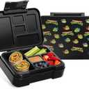 Simple Modern Nickelodeon Viacom Bento Lunch Box for Kids | BPA Free, Leakproof, Dishwasher Safe | Lunch Container for Boys, Toddlers | Porter Collection | 5 Compartments | TMNT: Turtles Unite (30oz Bento Box, Viacom: TMNT: Turtles Unite)