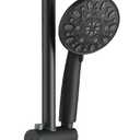 High Pressure 48-Settings Shower Head with Handheld Shower,Drill-Free 3-Way Diverter for Easy Reach,Adjustable Height Slide Bar Dual Shower Head Combo Set - Matte Black