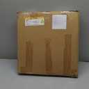 44pcs 4 Tier Tabletop Wooden Winter Village Tree Set 1.67 ft Village Display Stand with Snow Blanket Garland and String Light Winter Houses Mini Tree DIY for Holiday Decoration