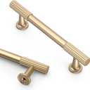 Asidrama 10 Pack 3.75 Inch(96mm) Champagne Copper Cabinet pulls Kitchen Cabinet Handles, Cabinet Pulls Kitchen Cabinet Hardware for Cupboard Drawer Pulls