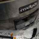 Crock-Pot Large 8-Quart Programmable Slow Cooker with Auto Warm Setting Black Stainless Steel