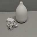 Essential Oil Diffusers,Handmade Ceramic Aromatherapy Diffuser for Room and 9 Colors Night Light for Home,Auto-Off (White)