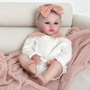 Realistic Reborn Baby Dolls-18 Inch Real Life Baby Dolls Girl Lifelike Baby Doll with Accessories for 3+ Years Old (White)