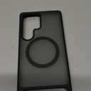 TORRAS Strong Magnetic & Seamless Stand for Samsung Galaxy S25 Ultra Case, Fit for MagSafe, Mil-Grade Drop Protection, Kickstand for Samsung Galaxy S25 Ultra Case, Translucent Back/Black Edge