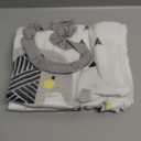 Organic Baby Monthly Milestone Blanket for Boy or Girl with Month Marker - Elephant Milestones Blanket, 1-12 Months, Gender Neutral, 47" X 47"