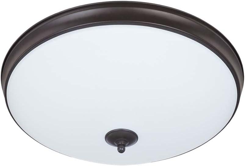 Good Earth Lighting Legacy 19-inch LED Flush Mount - Bronze, Dimmable, 2100 Lumen, 3000K, 50,000 Hour Rated Lamp Life