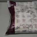 jinchan Linen Floral Curtains Extra Wide for Patio Sliding Glass Door Room Divider Curtain for Living Room 96 Inch Length Farmhouse Peony Black Printed Curtain Set 1 Panel