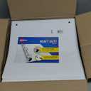 Avery Durable View 3 Ring Binders for Home School Supplies, Office Supplies, or Home Organization, 1.5" Slant Ring, 4 White Binders (17576)