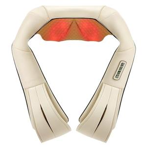 Nekteck Shiatsu Neck Massager with Heat for Pain Relief Deep Tissue, 2026 Upgraded 3D Back Shoulder Kneading Massage Pillow, Body Muscle Relaxation Tools Gifts for Him Her, Beige (NOT Cordless)