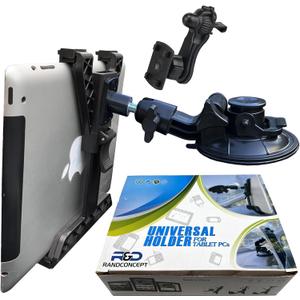 Randconcept 3-in-1 Heavy Duty Dashboard Tablet Holder for Car, Windshield Suction Cup Car Mount & Air Vent Mount for Truck Car for iPad Pro, iPad mini, Galaxy Tab for All iPad 6"- 12.9" Tablets