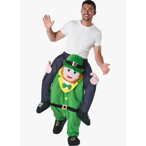 Morph Piggyback Leprechaun Costume for Adults, Leprechaun Outfit for Men, Fun St. Patrick's Day Costume, One Size