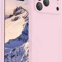 FireNova Magnetic for iPhone 17 Pro Case, Compatible with MagSafe, [Integrated Silicone Camera Control Button] [Camera Protection] Anti-Scratch Microfiber Lining Phone Case, 6.3", Chalk Pink