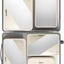 EZZNTIAL Packing Cubes for Travel, Suitcase Essentials Organizer Bags Set for Luggage, Road Trip Travel Accessories in 4 Sizes (Extra Large, Large, Medium, Small),Suitable for 20-inch suitcase Cream, 3 Pack