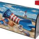 Coastal Lighthouse Mailbox Covers Magnetic Letterbox Covers 21x18 Inch for Garden Outdoor Decoration