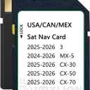 Upgraded Navigation SD Card - KR9D66EZ1B, GPS SD Map Card Compatible with 2025-2026 CX-50/3 / CX-30 / CX-70, 2024-2026 MX-5, USA/CAN/MEX Maps
