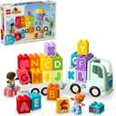 LEGO DUPLO Town Alphabet Truck Toy - Toddler Learning & Educational Toys for Preschool, Ages 2+ - Alphabet Blocks for Boys & Girls - Baby Gift Ideas for Birthdays - 10421
