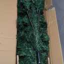 7 ft. Green PVC Hinged Xmas Pine Artificial Christmas Tree