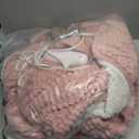 Electric Blanket Full Pink Heated Blanket 72x84 inch, Ultra Soft Flannel Sherpa Warming Blanket for Adults, 5 Heating Levels & 10 Hours Auto-off, Machine Washable Heat Blanket, Great Gifts for Grandma