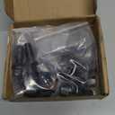 GAsupply 14x1.5 28mm Shank Lug Bolts, 20pcs Black Conical Seat 56mm Tall Lug Studs for Wheel Spacers, 17mm Hex