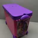 Barbie Store It All! Rolling Storage Bin – Extra-Large Organizer Case with Wheels & Handle for Barbie Dolls, Clothes, Accessories & Playsets – Pink Portable Travel Toy Box, 18"l X 9"w X 13.5"h