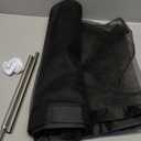 Mesh Dog Gates for Pets, Magic Pet Gate for The House, Portable Puppy Safety Fence Guard for Stairs and Doorways, Easy Install Anywhere, 50" W x 30" H, 8 Hooks