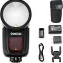 Godox V1-C Flash Speedlite for Canon, 76Ws 2.4G X Wireless TTL 1/8000 HSS Speedlight, 1.5s Recycle, 480 Full Power Flashes with Rechargeable Battery