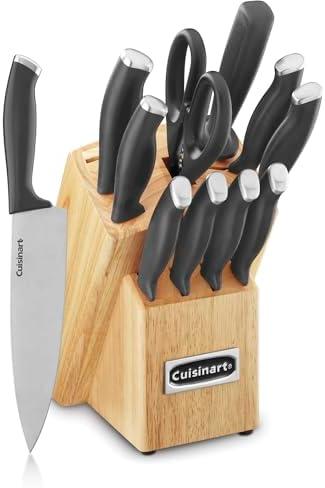 Cuisinart C77SSB-12P Color Pro Collection 12 Piece Knife Block Set, Black