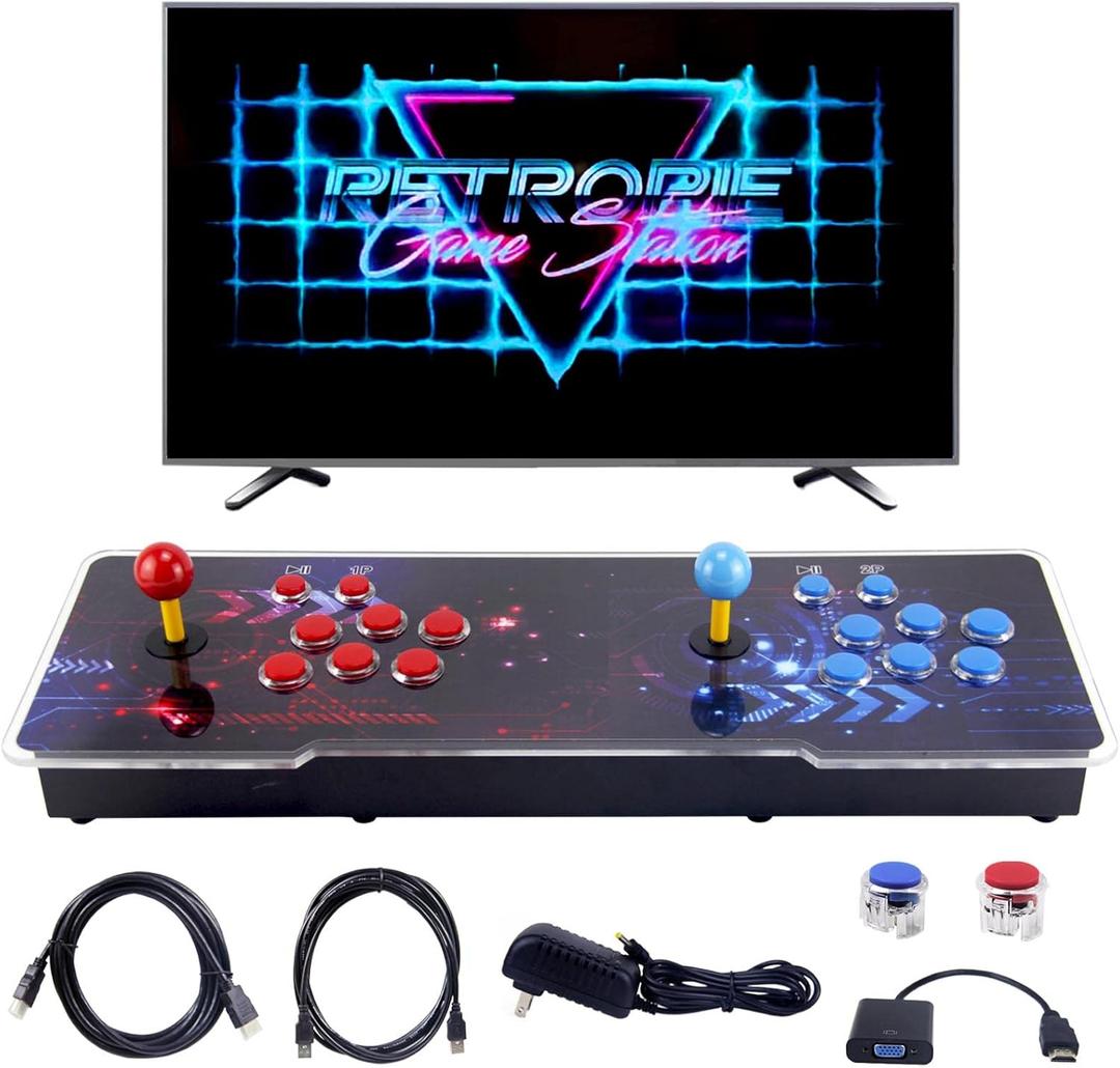 Pandora Box Arcade Console for 26800 Games in 1 Games Built-in Retro Gaming, 1280x720 Full HD, Search/Save/Hide/Pause Games, Favorite List, Support 3D Games