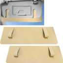 2 PCS Sun Visor Extender for Car, Anti-Glare Sunvisor Extension Shade Attachment for Safe Driving, Clip-On Sun Blocker Sunshade Extender Protect Driver Passenger from UV Rays (Beige)