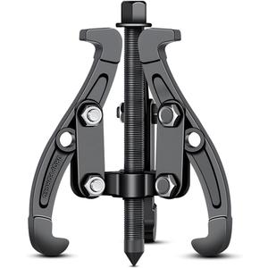 BELOMI 3 Jaw Inner Bearing Puller, Pilot Bearing Gear Puller for Auto with Reversible Jaws, Heavy Duty Gear Extractor Tool for Automotive Wheel, Pulling Kit for Motorcycle Car SUV (6 inch)