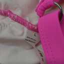 BMJL Women's Tummy Control Swimsuits Mesh Sexy One Piece Bathing Suits Slimming V Neck Swimwear (Large, Hot Pink)