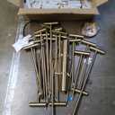 KCO Lighting Brushed Brass 40-Lights LED Sputnik Chandelier Mid Century Modern Chandelier Gold Round Pendant Light Vintage Industrial Flush Mount Ceiling Light Fixture