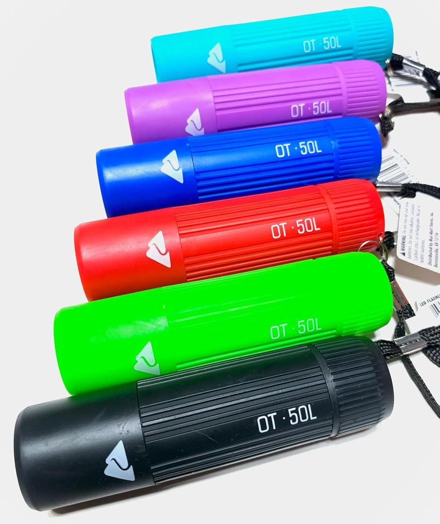 Ozark LED Mini Flashlight with 50 Lumens 3 AAA Batteries (included)