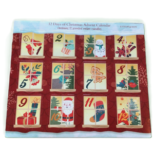 12 Days of Christmas Scented Candles Advent Calendar, 12 Candles (2.3oz/each)
