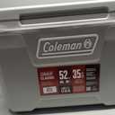 Coleman Classic Series Insulated Portable Cooler, Leak-Resistant Outdoor Hard Cooler Keeps Ice up to 5 Days, 52/70/120/150 Quart, 52qt