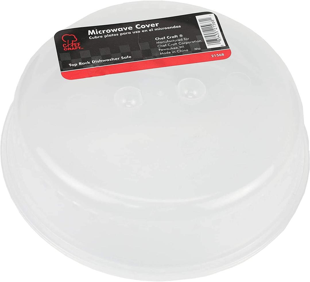 Chef Craft Clear Microwave Cover 10-Inches Diameter (2-Pack)