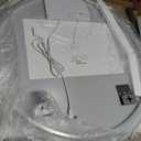 Round LED Bathroom Mirror, 32 Inch, HD Shatterproof Tempered Glass
