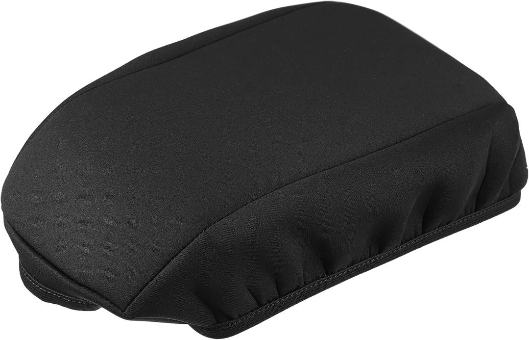 Center Console Seat Armrest Cover - Car Inner Seat Armrest Lid Storage Covers Trim - for Ford Escape 2017-2019 Neoprene Fabric Black - 1 Pc