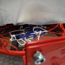 Indoor Mini Basketball Hoop Set Gift for Kids Adults, Upgrade Over Door Hoop with 4 Rubber 6" Balls, Wall Mount Hoop for Bedroom Yard, Christmas Stocking Stuffer Gift for Boys Teen (Black)