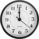 Quartz Clock 3.54x3.54x1.18in DIY Insert Numeral Quartz Movement with Arabic Numeral Black Round Quartz Movement
