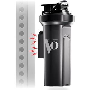 Mag Shaker Bottle (24oz), Leak-Proof BPA-Free Bottle with Phone Holder Mount, Attaches Securely to Gym Equipment, Shaker Cup for Protein Shakes, Fitness & Workouts by Strenvo