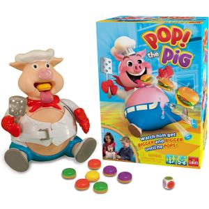 Pop The Pig (Bigger & Better) w/Greedy Granny Old Maid Card Game by Goliath, Multi Color