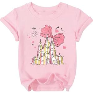 Magical Shirts for Girls Cute Graphic Tshirts Kids Family Vacation Tees Holiday Casual Short Sleeve Tops 7-8 years